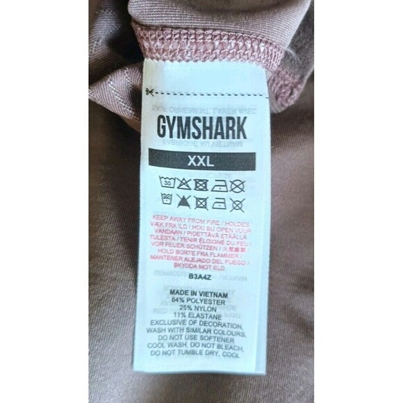 GYMSHARK APEX Seamless Shorts Size XXL Brown Biker Women's Activewear Workout - Picture 3 of 10